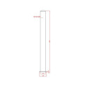 Poteau en aluminium sur platine - H180cm - X-METAL