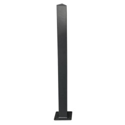 Poteau en aluminium sur platine - H200cm - X-METAL