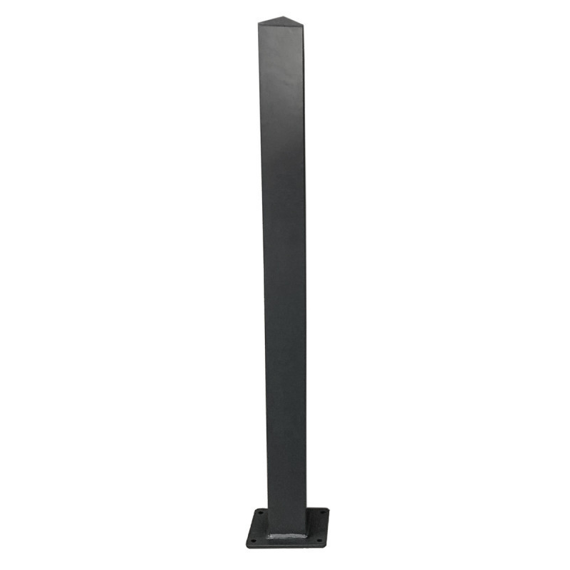 Poteau en aluminium sur platine - H200cm - X-METAL