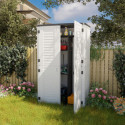 Armoire de jardin en résine beige - H.202cm - Jôbu