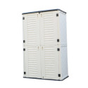 Armoire de jardin en résine beige - H.202cm - Jôbu