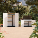 Armoire de jardin en résine beige - H.202cm - Jôbu