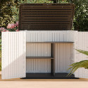Etagère en métal H70cm pour armoire simple de jardin en résine - H.105cm - Jôbu