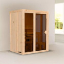 Sauna traditionnel d'intérieur Irava 1 - 1 à 2 places - 68mm - KARIBU