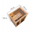 Sauna traditionnel d'intérieur Irava 1 - 1 à 2 places - 68mm - KARIBU