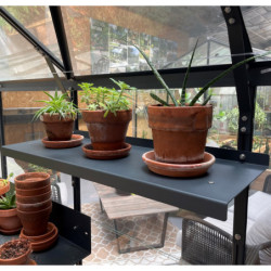 Étagère en aluminium naturel pour serres de jardin Natura LAMS