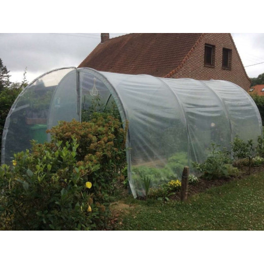 Serre tunnel Essentielle à pieds arrondis 3x6m avec bâche PE 200µ - Serres Tonneau