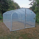 Serre tunnel Abri Cultures à pieds droits 3x3m avec bâche PE 200µ - Serres Tonneau