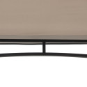 Tonnelle pour barbecue Linas 244x152cm en acier thermolaqué noir et toit en tissu gris - Sunjoy