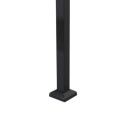 Tonnelle pour barbecue Linas 244x152cm en acier thermolaqué noir et toit en tissu gris - Sunjoy