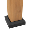 Tonnelle de jardin Kaps 330x330cm en bois massif et acier anthracite - Sunjoy