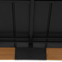 Tonnelle de jardin Kaps 330x330cm en bois massif et acier anthracite - Sunjoy