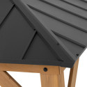 Tonnelle de jardin Kaps 330x330cm en bois massif et acier anthracite - Sunjoy