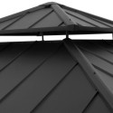 Tonnelle de jardin Kaps 330x330cm en bois massif et acier anthracite - Sunjoy