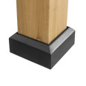 Tonnelle de jardin Ernir 393x452cm en bois massif, acier et polycarbonate anthracite - Sunjoy
