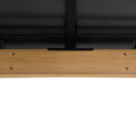 Tonnelle de jardin Ernir 393x452cm en bois massif, acier et polycarbonate anthracite - Sunjoy