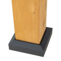 Tonnelle de jardin Rimo 390x450cm en bois massif et toit en acier anthracite - Sunjoy