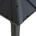Tonnelle de jardin Pasu 300x300cm en acier thermolaqué anthracite - Sunjoy