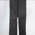 Tonnelle de jardin Kaldi 366x307cm en acier thermolaqué noir et toit marron - Sunjoy