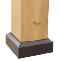 Tonnelle de jardin Pirin 336x336cm en bois massif, acier marron et polycarbonate - Sunjoy