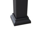 Tonnelle de jardin Torre 324x385cm en aluminium et acier thermolaqué noir - Sunjoy