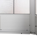 Tonnelle de jardin Birkett 366x488cm en aluminium blanc et acier marron - Sunjoy