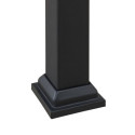 Pergola Giona 277x363cm en acier thermolaqué noir - Sunjoy