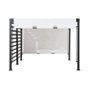 Pergola Oeta 304x372cm en acier thermolaqué noir - Sunjoy