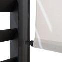 Pergola Oeta 304x372cm en acier thermolaqué noir - Sunjoy