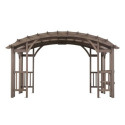Pergola Dajti 427x305cm en bois massif avec couverture - Sunjoy