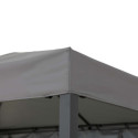 Pavillon de jardin Kabru 220x280cm en acier anthracite et brise-vue - Sunjoy