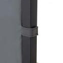 Pavillon de jardin Kabru 220x280cm en acier anthracite et brise-vue - Sunjoy