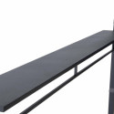 Pavillon de jardin Kabru 220x280cm en acier anthracite et brise-vue - Sunjoy