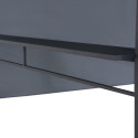 Pavillon de jardin Kabru 220x280cm en acier anthracite et brise-vue - Sunjoy