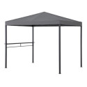 Pavillon de jardin Kabru 220x280cm en acier anthracite et brise-vue - Sunjoy