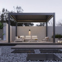 Kit éclairage 4 barres LED de 4M + télécommande pour pergola Ombrea