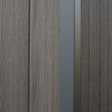 Abri de jardin en bois composite 28mm anthracite 5,28m² WINSTON skylight - Woodlife Garden