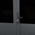 Abri de jardin en bois composite 28mm anthracite 5,28m² WINSTON skylight - Woodlife Garden
