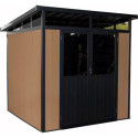 Abri de jardin en bois composite 19,2mm aspect bois 4,51m² WINSTON skylight - Woodlife Garden