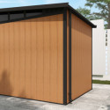 Abri de jardin en bois composite 19,2mm aspect bois 4,51m² WINSTON skylight - Woodlife Garden