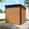 Abri de jardin en bois composite 19,2mm aspect bois 4,51m² WINSTON skylight - Woodlife Garden