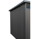 Abri de jardin en bois composite 19,2mm anthracite 4,51m² GORDON skylight - Woodlife Garden