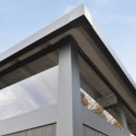 Abri de jardin en bois composite 19,2mm anthracite 4,51m² GORDON skylight - Woodlife Garden