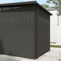 Abri de jardin en bois composite 19,2mm anthracite 4,51m² GORDON skylight - Woodlife Garden