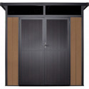 Abri de jardin en bois composite 19,2mm aspect bois 4,51m² GORDON skylight - Woodlife Garden