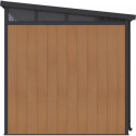 Abri de jardin en bois composite 19,2mm aspect bois 4,51m² GORDON skylight - Woodlife Garden