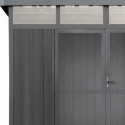 Abri de jardin en bois composite 19,2mm anthracite 5,95m² GORDON skylight - Woodlife Garden