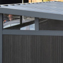 Abri de jardin en bois composite 19,2mm aspect bois 5,95m² GORDON skylight - Woodlife Garden