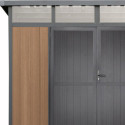 Abri de jardin en bois composite 19,2mm aspect bois 5,95m² GORDON skylight - Woodlife Garden