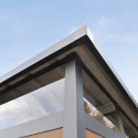 Abri de jardin en bois composite 19,2mm aspect bois 5,95m² GORDON skylight - Woodlife Garden